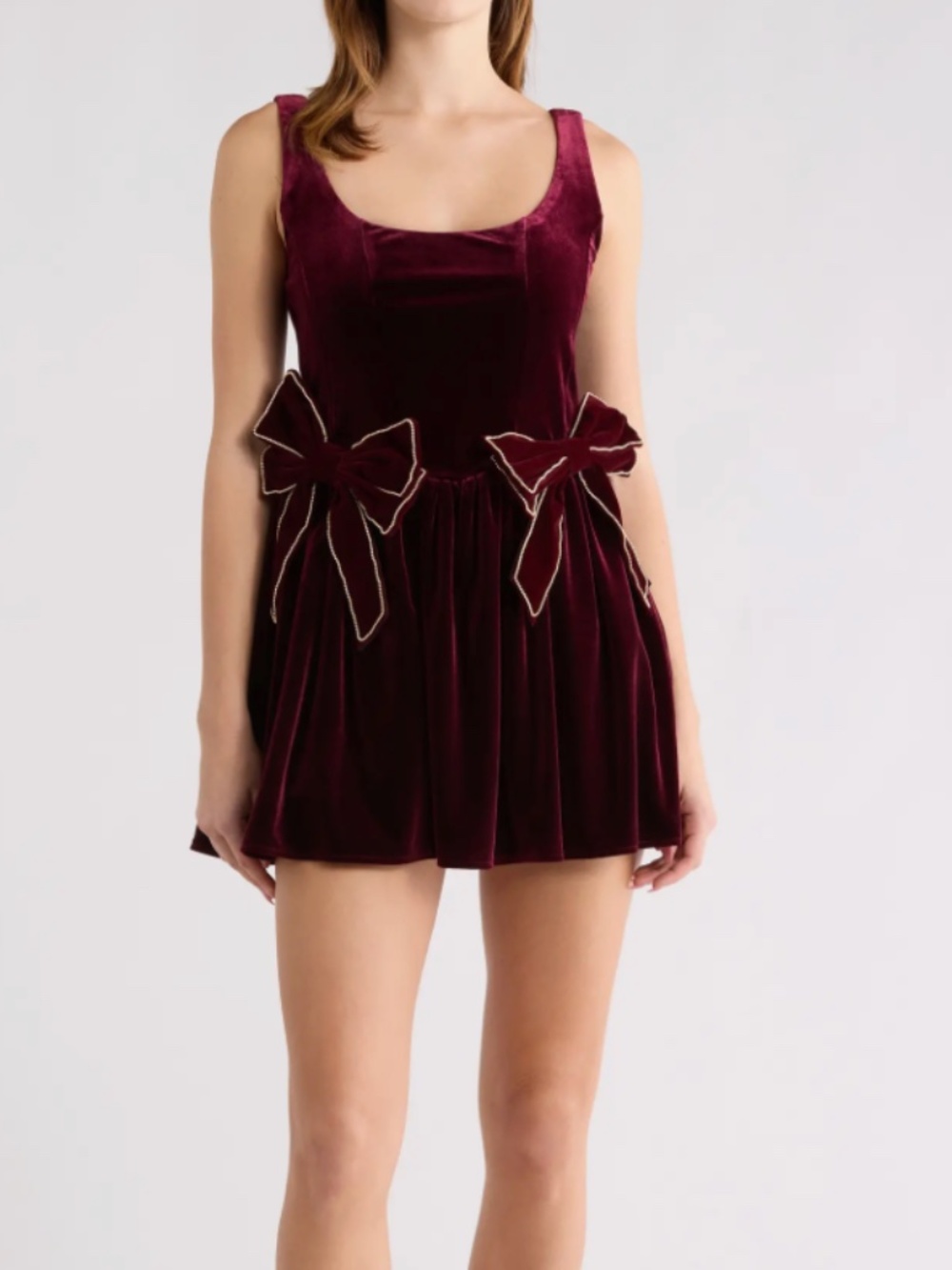 Velvet Fit and Flare Dress